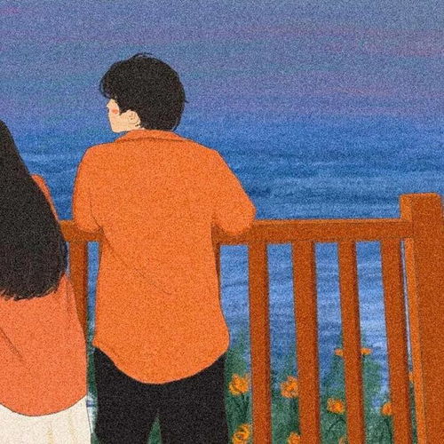  抖音超火,无任何水印,18组情侣头像一动漫文字插画等