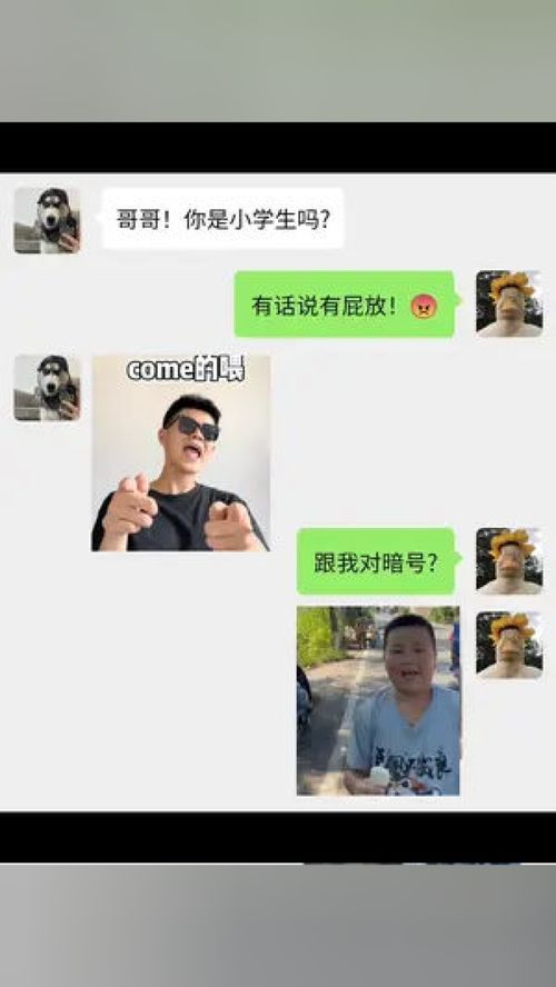  表情包come的喂艾特出你身边的小学生跟你对暗号