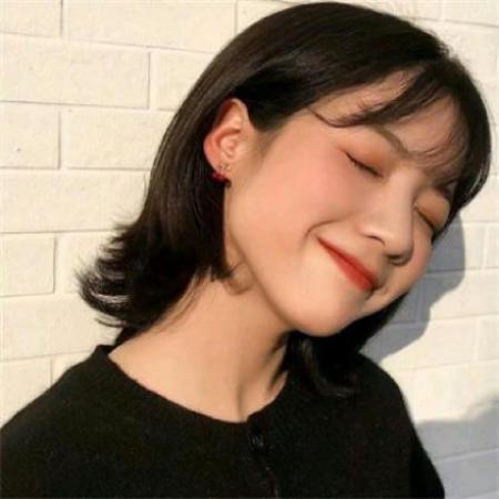 微信头像女真人挡脸笑容