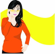  女性百态图标题插画图片标题插画女性百态