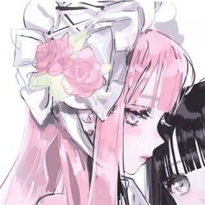  苏瓷可爱动漫闺蜜女头动漫唯美可爱清新唯美姐妹