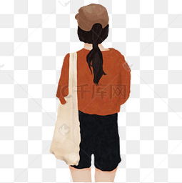  手绘女孩背影图片手绘女孩背影素材图片手绘女孩背影素材图片免费下载千库网png第6页