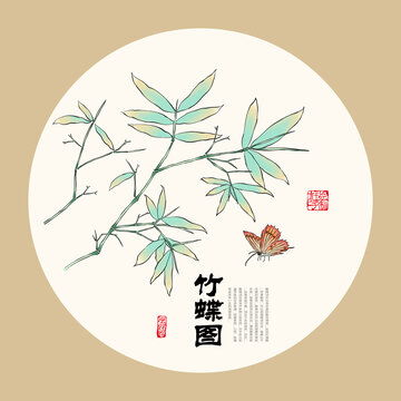  国画梅兰竹菊装饰画