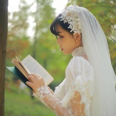  婚纱女头像高清图片唯美清新穿婚纱头像女