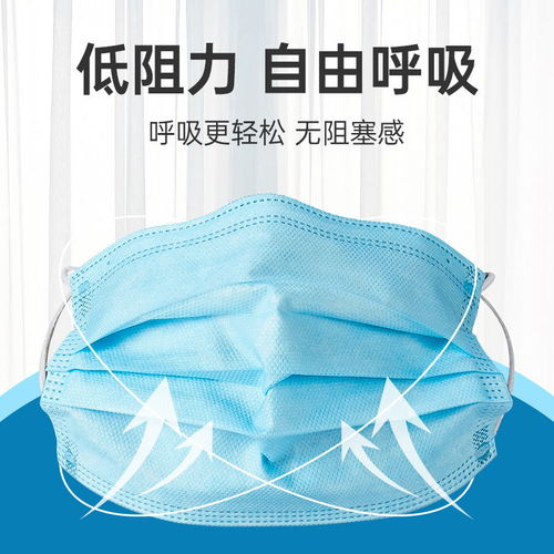  有现货一次性口罩三层防护防尘透气无纺布面罩防雾霾