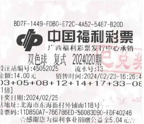  男子买彩票守号8年中1000万,当事人回应还好我没放弃