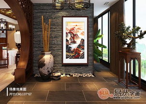  家居适合挂什么字画,挂山水画拥有温馨家居