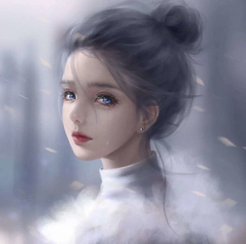  动漫女头鲜花早已开满了墙,希望你是我的如愿以偿