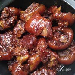  招月农家小吃店的红烧猪蹄好不好吃用户评价口味怎么样歙县美食红烧猪蹄实拍图片大众点评