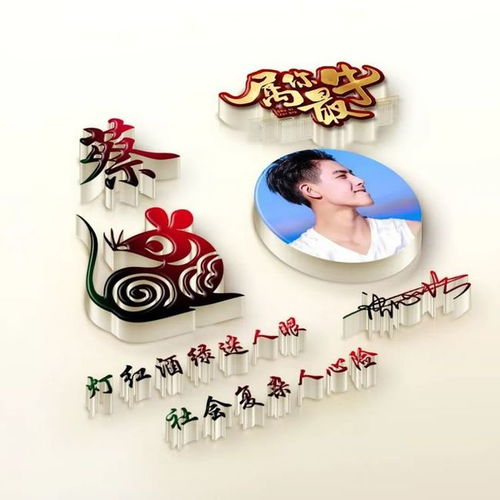  你该换微信头像了,3d立体简约十二生肖签名头像,2021属你最牛