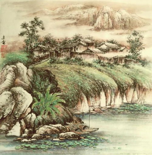 山水妙理赋韵生机观著名画家许灵电作品有感