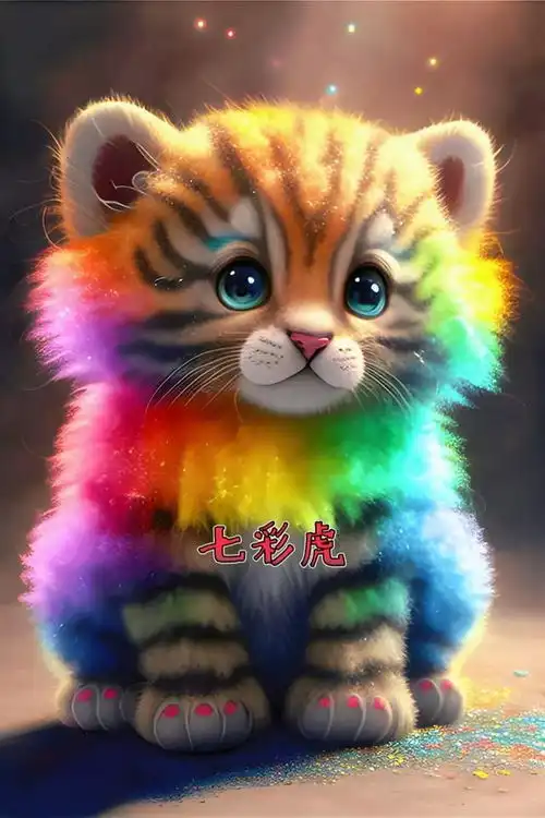  十二生肖七彩表情包