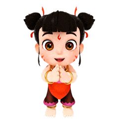  您的好友少年英雄小哪吒3d表情包上线啦