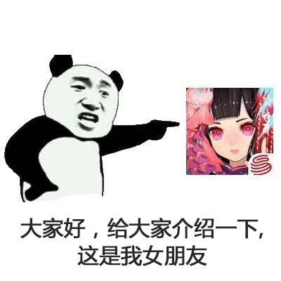  大家好,给大家介绍一下,这是我女朋友斗图啦表情包
