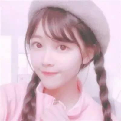  少女心粉色韩系头像真人可爱软妹粉色控少女头像