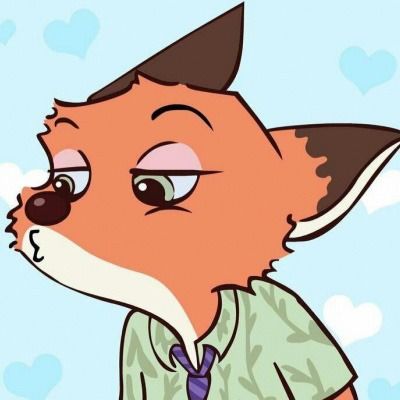  疯狂动物城情侣头像狐尼克和兔朱迪cp情头