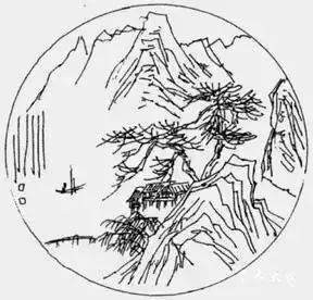 山水画头像微信头像构图