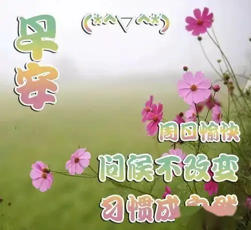  最新版非常漂亮的早上好表情图片温馨早安心语语录