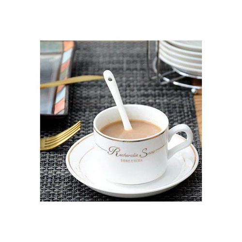  欧式陶瓷杯咖啡杯套装套具创意简约家用骨瓷咖啡杯子送碟勺架子