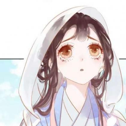  可爱卡通小仙女头像,清新头戴纱巾的女孩
