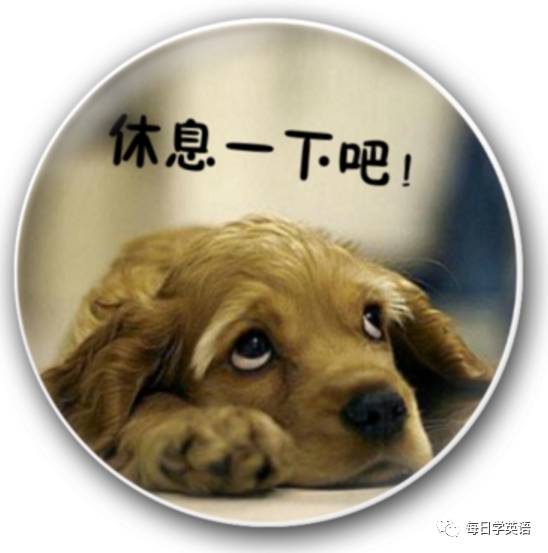  休息一下只会takeabreak还有更高级的表达