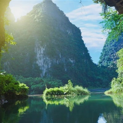  好看风景微信头像,好看的越南风景蓝天白云青山绿水