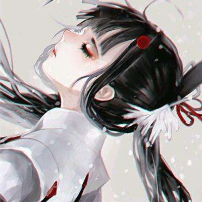  抖音女生最火卡通萌萌哒撩汉头像性感长发吊带小蛮腰吸粉无数