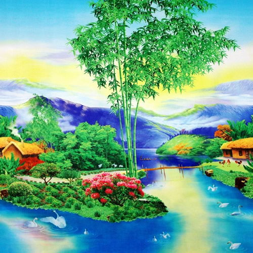  世外桃源仙境如画