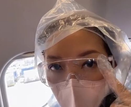 女生头像图片戴口罩帽子