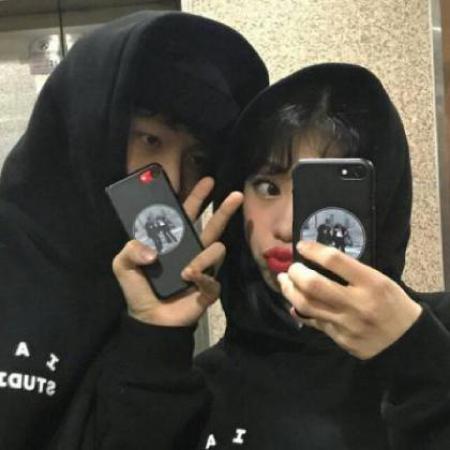  qq可爱情侣头像两张幸福亲吻小清新的太好看了