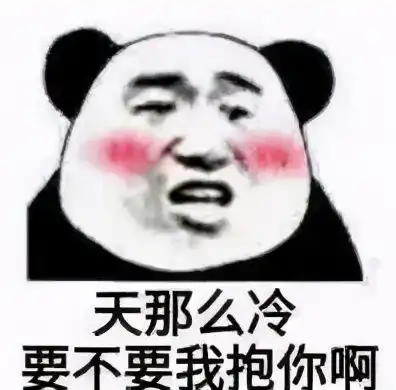  熊猫头表情包我的家庭条件根本支持不了我过冬