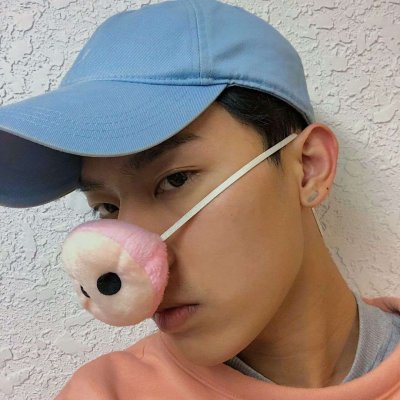  粉色猪鼻子