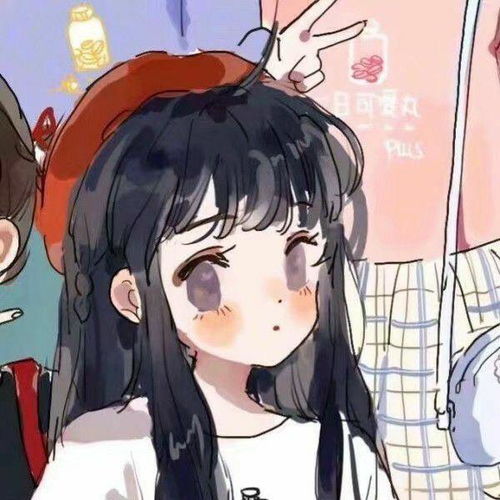  动漫姬头闺蜜头像女生双人