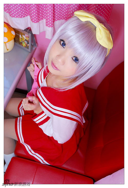  萌系少女neneko的幸运星天然治愈系柊司cosplay