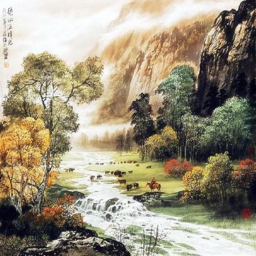 山水画头像微信头像山水