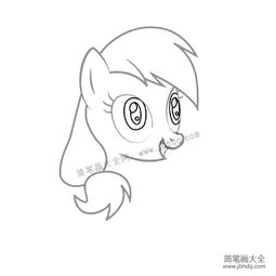  小马宝莉苹果嘉儿简笔画