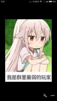  qq里看见的,一个图,我是群里最弱的玩家,一个白发女孩,是出自哪里的