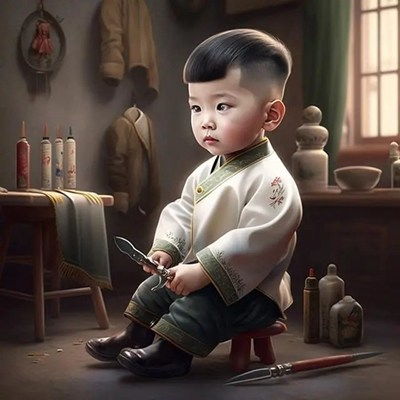  2023抖音上超火的萌娃职业头像图片