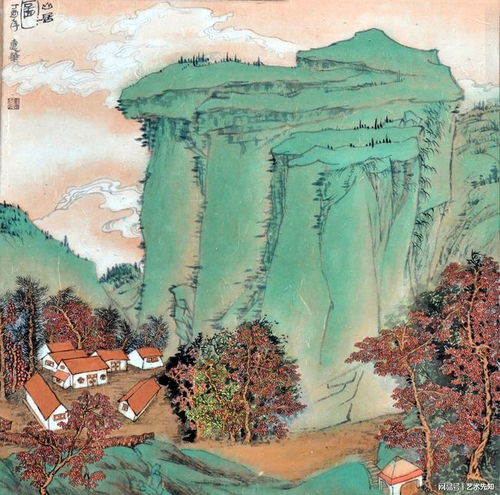  宫扇,幽兰,独倚阑珊画家金惠华的诗意山水画