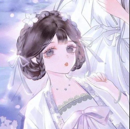  唯美浪漫系动漫女生头像