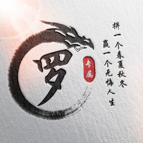  24张中国风水墨版微信姓氏头像,简约大气,有你的姓氏吗