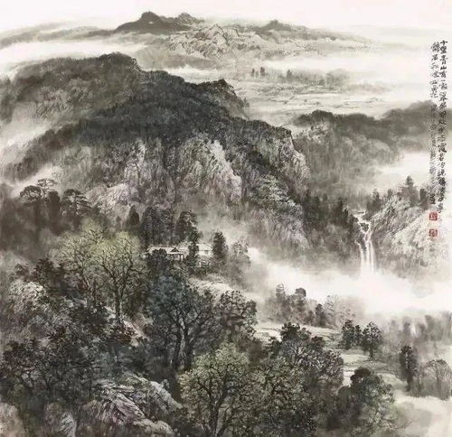  吕元忠山水画作品欣赏