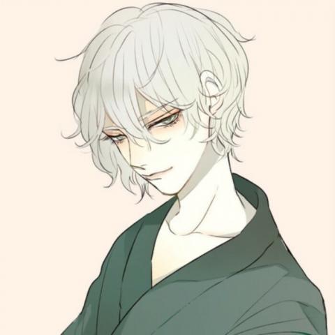  冷酷帅气侧脸动漫男生头像
