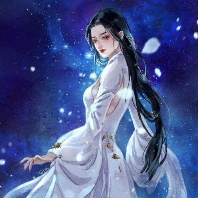  女生手绘头像古风气质韩版手绘头像女生唯美