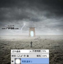  ps合成从干涸的海面走向地狱之门的世界末日景像教程