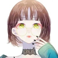  q版图片女戴眼镜戴眼镜可爱萌q版女孩图片