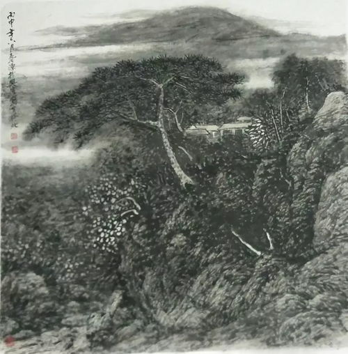  小央美美术山水画作品欣赏