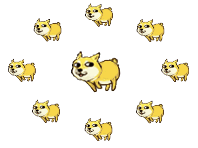 奔跑的表情包doge