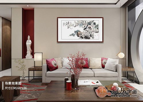  客厅挂什么画好,吉祥花鸟画带来家居好运势