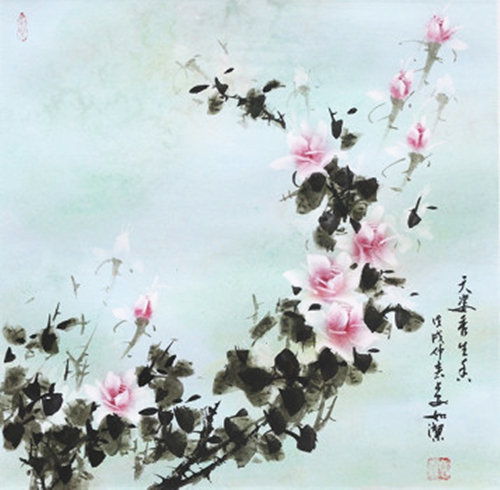  当代国画艺术家如洁作品欣赏